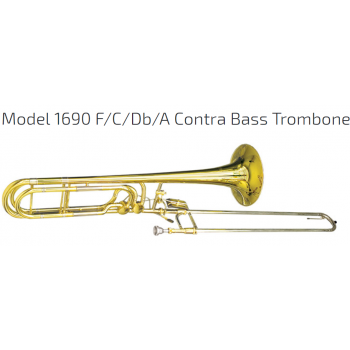 KÈN INSTRUMENTS - TROMBONES-Model 1690 F-C-Db-A Contra Bass Trombone